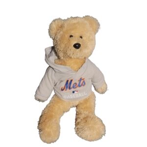 NY METS BASEBALL PLUSH TEDDY BEAR Stuffed Animal forever collectibles